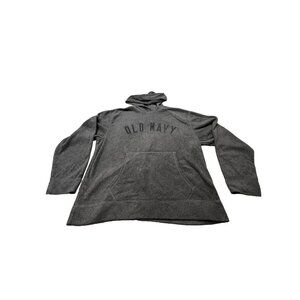 Old Navy Womens Large Grey Hoodie Polyester & Rayon Sweatshirt